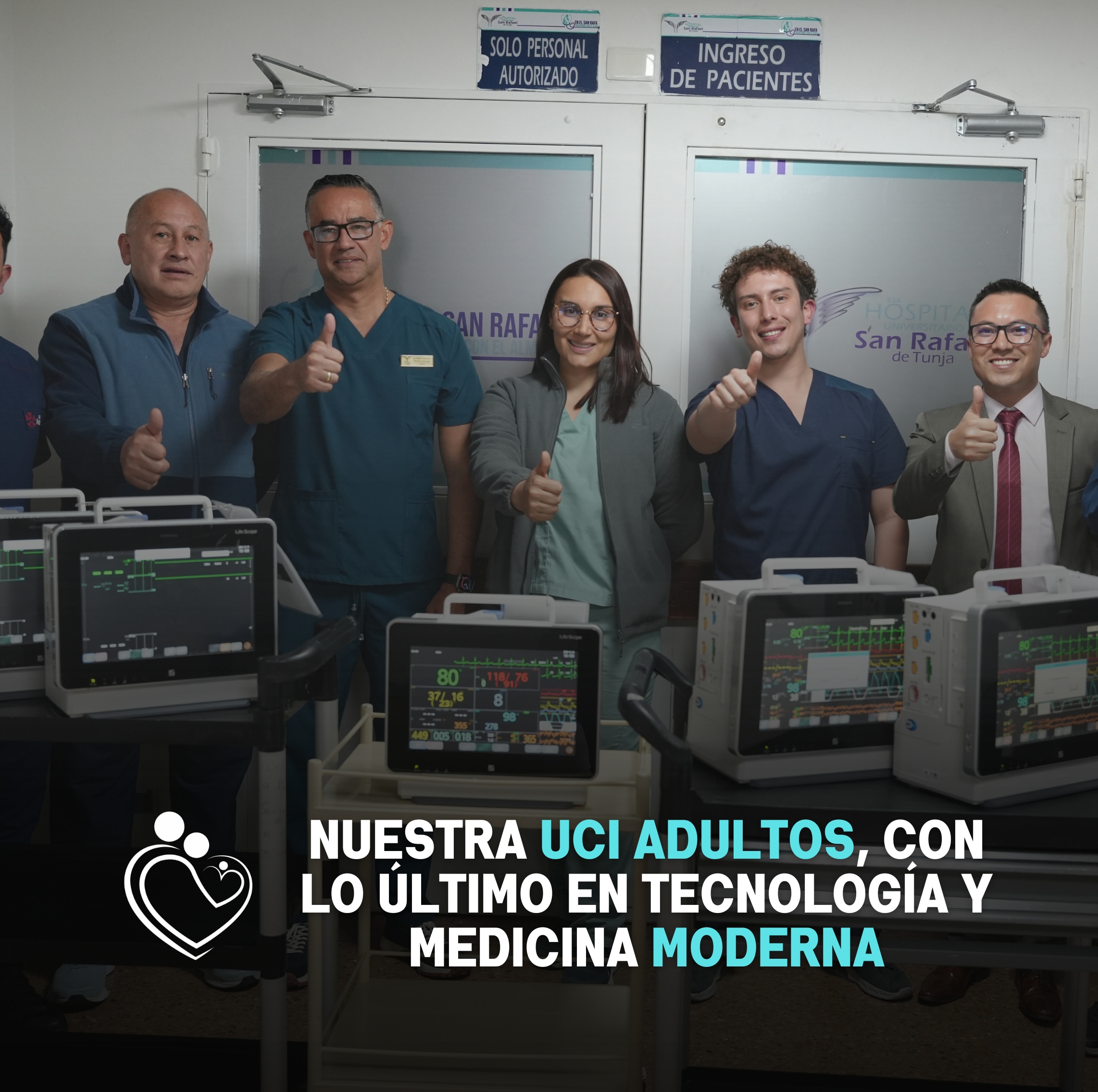 Tenemos nuevos monitores y mobiliario para la UCI adultos