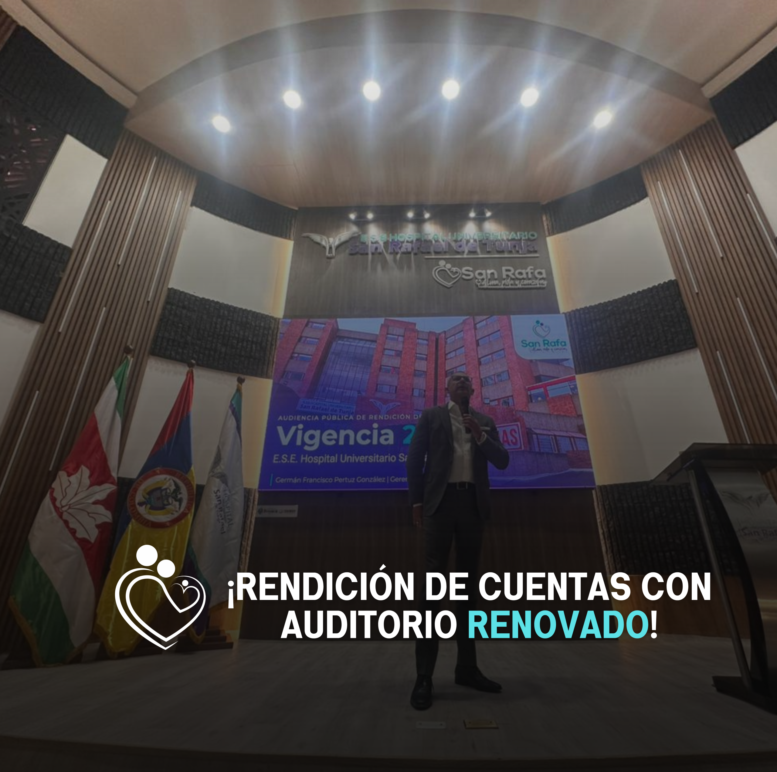 Alma, vida y corazón con la rendición de cuentas y la pre inauguración del auditorio principal.