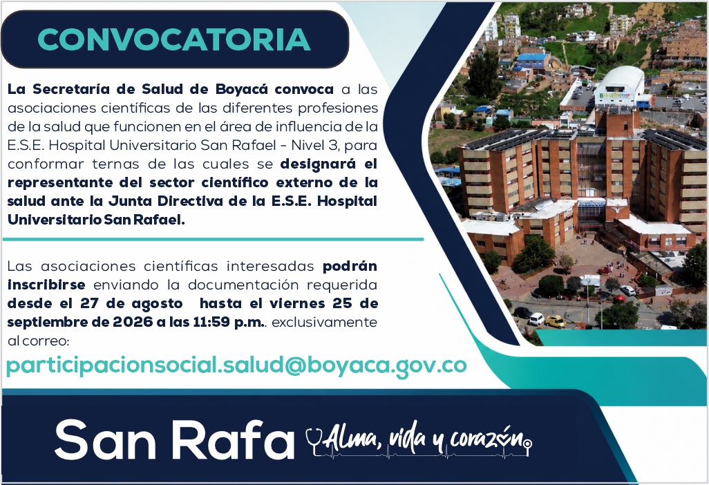 Convocatoria Representante del Sector Científico